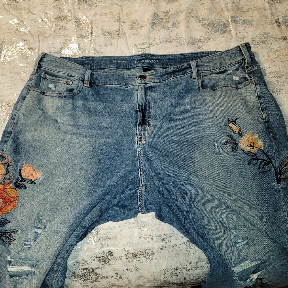 Lane Bryant Embroidered Capris - Picture 5 of 14